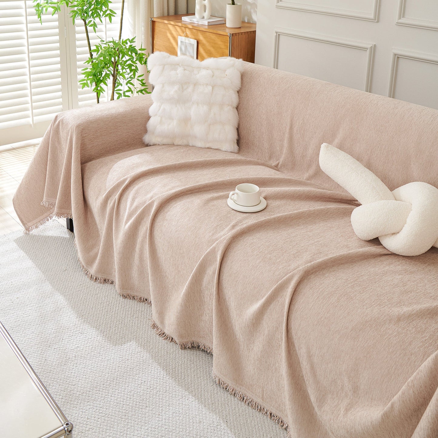 Protector de Sofá 190 CM * 250 CM - 100%poliéster - Cuida tu sofá de pelos, rasguños y manchas de forma práctica y elegante 🔥 CON 40% DCTO