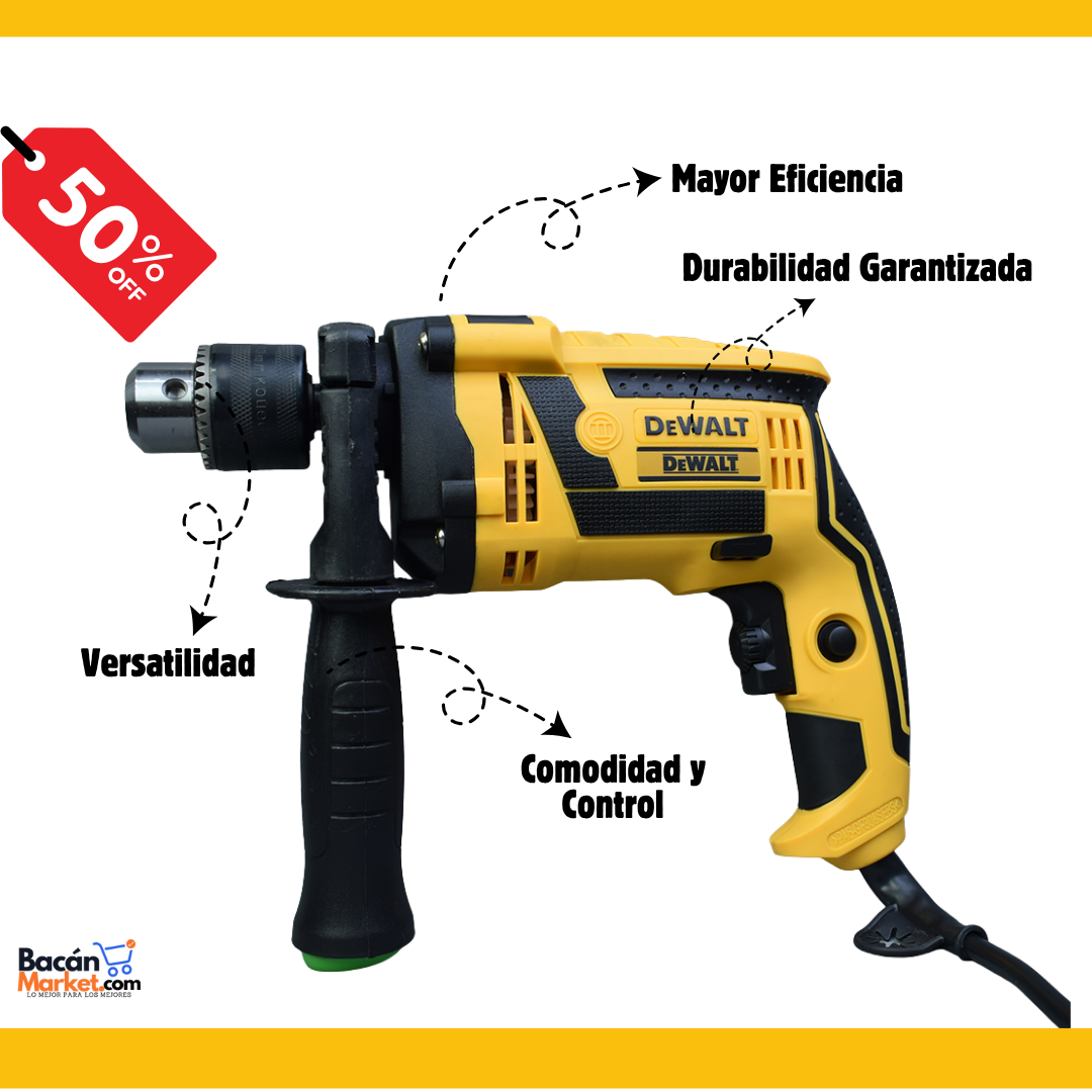 Combo Profesional: Taladro percutor 750W y Pulidora 3000W- El Kit que todo hombre necesita con el 50% de descuento