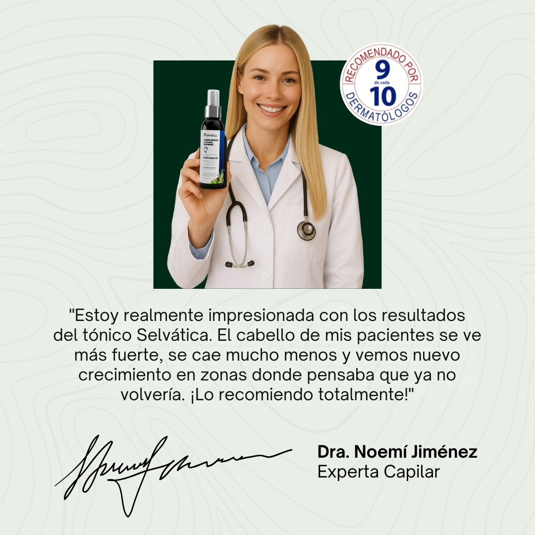 Recupera tu cabello con Selvática en 90 días -Tónico + Ampolleta Anticaída y crecimiento ¡OFERTA LIMITADA 50%