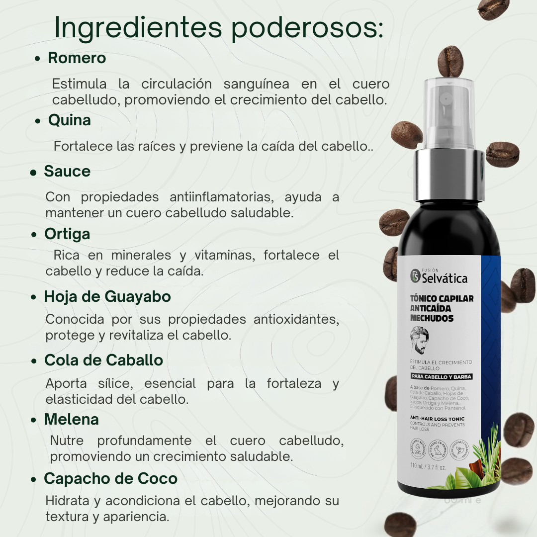 Recupera tu cabello con Selvática en 90 días -Tónico + Ampolleta Anticaída y crecimiento ¡OFERTA LIMITADA 50%