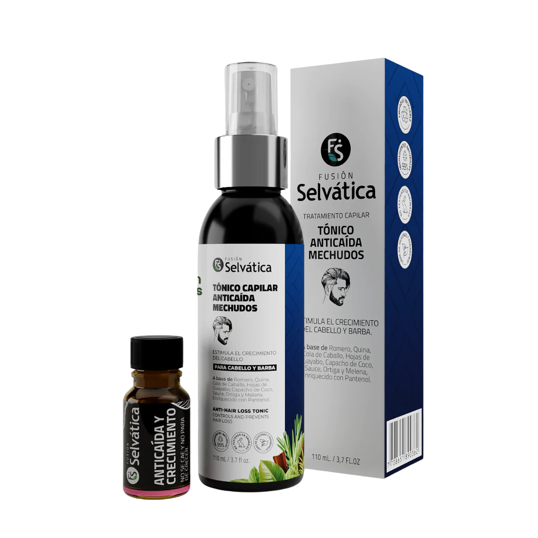 Recupera tu cabello con Selvática en 90 días -Tónico + Ampolleta Anticaída y crecimiento ¡OFERTA LIMITADA 50%