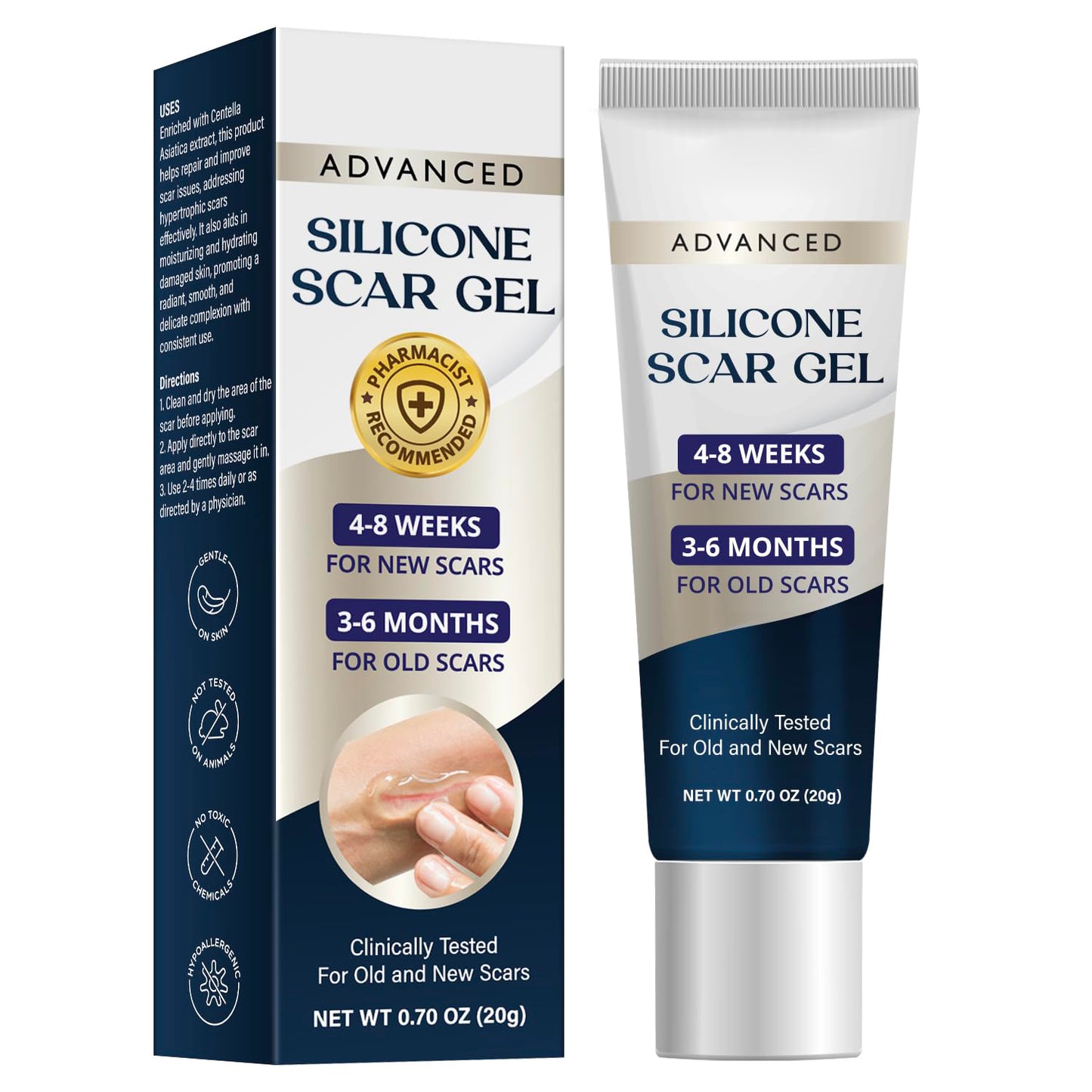 CicaSil Pro - Gel de Silicona Médica que reduce las cicatrices Visiblemente - ¡Resultados en 4 semanas! 50% DCTO