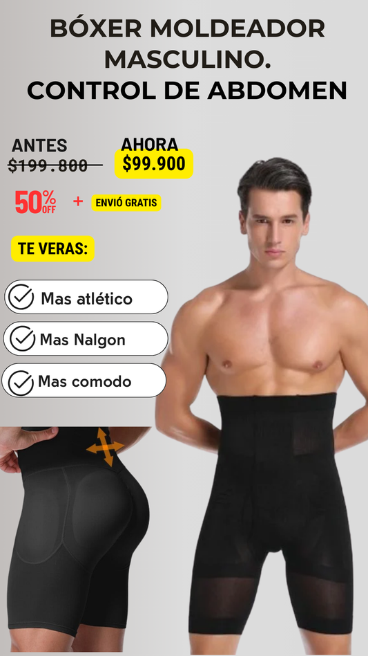 Bóxer moldeador masculino, control de abdomen, ¡confort y estilo todo el día! 50% DTO + Envió gratis