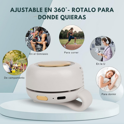 Ventilador Portátil con Clip que Te Mantiene Fresco Todo el Día - ¡50% OFF Solo por HOY!