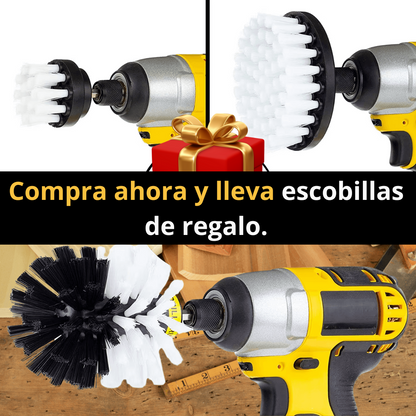 Taladro Percutor inalámbrico DEVVALT 48V - El taladro profesional que perfora TODO + 2 baterías + accesorios + REGALO 🔥50% de descuento.